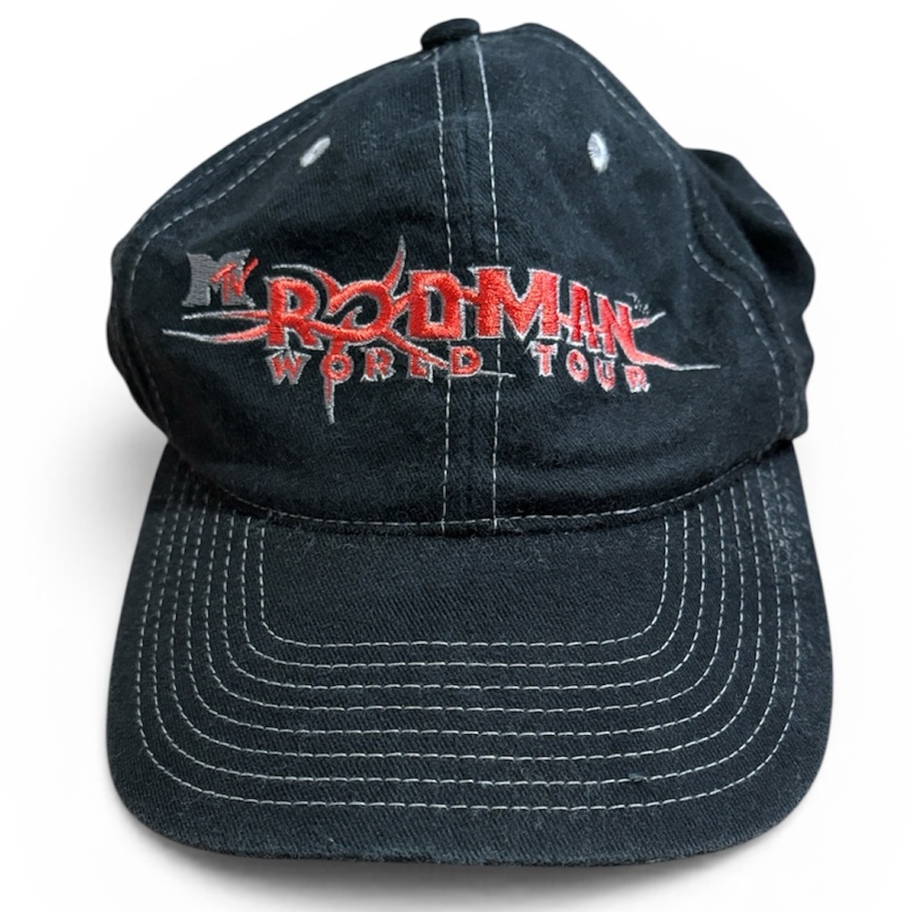 Top of the World Black Cap with Red Embroidered Logo